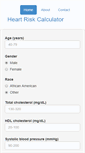Mobile Screenshot of cvriskcalculator.com